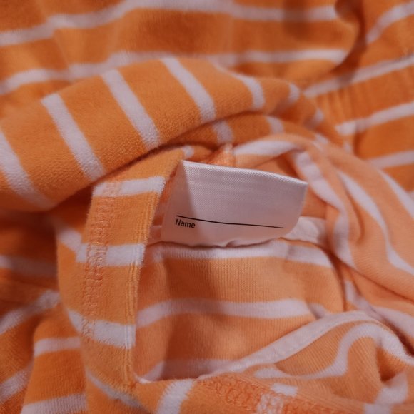 Hanna Andersson Hoodie Coverup Girls Size 160 US 14-16 Terry Striped Swim - Picture 11 of 12